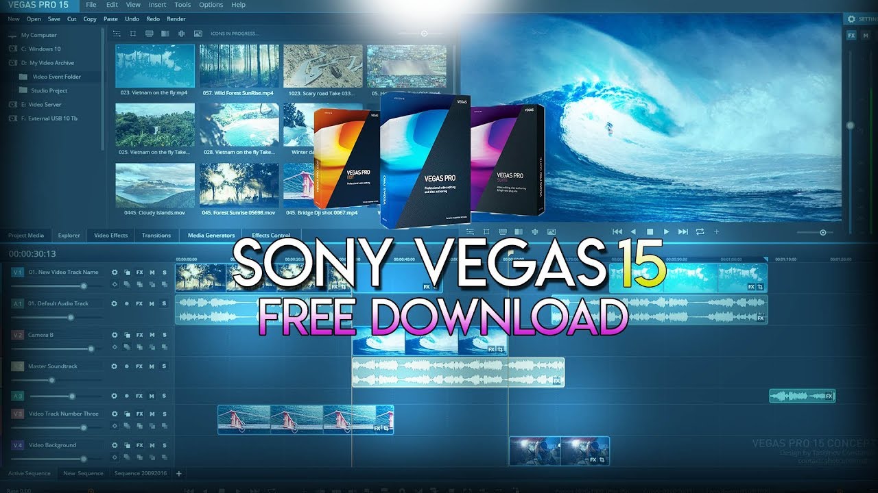 sony vegas free download full version